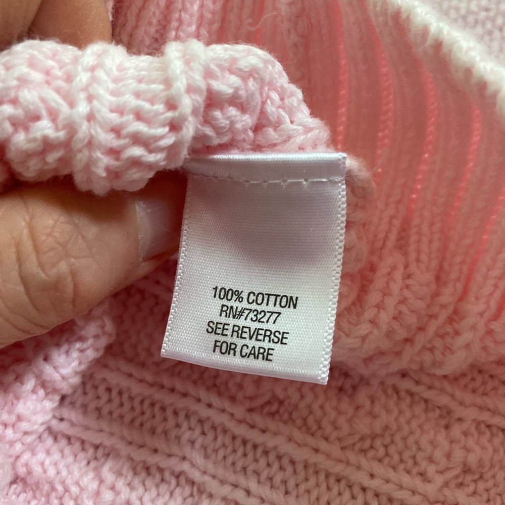 Croft & Barrow Light Pink Turtleneck Sweater Size S/M - Picture 3 of 9